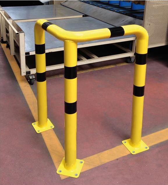 High impact corner safety barrier -site image